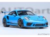 Масштабная модель Porsche 911 991-2 GT3 RS Coupe 2017 голубой 1:18 AUTOart 78182 ракурс 6