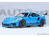Масштабная модель Porsche 911 991-2 GT3 RS Coupe 2017 голубой 1:18 AUTOart 78182