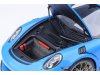 Масштабная модель Porsche 911 991-2 GT3 RS Coupe 2017 голубой 1:18 AUTOart 78182 ракурс 10