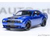 Масштабная модель Dodge Challenger SRT Jailbreak - 2022 (indigo blue, carbon stripes) синий с карбоновыми полосками ракурс 17