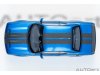 Масштабная модель Dodge Challenger SRT Super Stock 2023 (frostbite blue, carbon stripes) синий с карбоновыми полосками ракурс 7