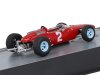 Масштабная модель Ferrari F1 158 #2 World Champion Season 1964 John Surtees, красный 1:43 Altaya MX7ALA0080 ракурс 2