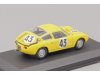 Масштабная модель Simca Abarth 1300 #43 Команда Equipe Nationale Belge 24 часа Ле-Мана 1962 Claude Dubois, Georgers Harris, желтый 1:43 Altaya MW1ALA0077 ракурс 2