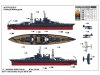 Сборная модель USS West Virginia BB-48 1941 1:700 Trumpeter 05771 ракурс 2