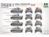 Сборная модель Tiger I Начальная серия 4 в 1 s.Pz.Abt.502 1:35 Takom 2197