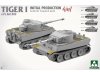 Сборная модель Tiger I Начальная серия 4 в 1 s.Pz.Abt.502 1:35 Takom 2197 ракурс 3