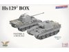 Сборная модель Набор Hs129² Box - Hs 129 B2 + Hs 129 B3 + две 3D-печатные фигуры + Panther A 1:48 Takom 48001W ракурс 3