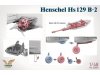 Сборная модель Немецкий штурмовик Henschel Hs-129 B2 1:48 Takom 48001 ракурс 3