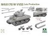 Сборная модель Танк M4A1(76)W VVSS 1:35 Takom 2207 ракурс 4