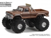 Масштабная модель Ford F-350 Monster Truck BFT Bigfoot 1978 коричневый (колеса 66 дюймов) 1:43 GreenLight 88051