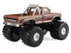 Масштабная модель Ford F-350 Monster Truck BFT Bigfoot 1978 коричневый (колеса 66 дюймов) 1:43 GreenLight 88051 ракурс 2