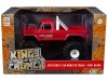Масштабная модель Ford F-250 Monster Truck First Blood Bigfoot 1978 красный (колеса 66 дюймов) 1:43 GreenLight 88052 ракурс 6