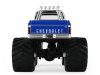 Масштабная модель Chevrolet K-10 Monster Truck Chevron 150th Anniversary Bigfoot 1972 белый с синим 1:43 GreenLight 88063 ракурс 3