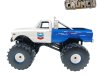 Масштабная модель Chevrolet K-10 Monster Truck Chevron 150th Anniversary Bigfoot 1972 белый с синим 1:43 GreenLight 88063 ракурс 1