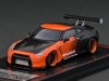 Масштабная модель Nissan Pandem R35 GT-R оранжевый с чёрным 1:43 Ignition Model 2767