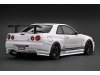 Масштабная модель Nissan Skyline 34gt-r (bnr34) Top Secret (2019) белый 1:18 Ignition Model 3642 ракурс 2