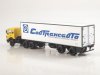 Масштабная модель Mercedes-Benz NG 2232 тягач с полуприцепом-рефрижератором Lamberet, жёлтый с белым 1:43 Start Scale Models SSM7076 ракурс 5