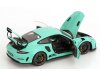 Масштабная модель Porsche 911 (991.2) GT3 RS 2017 мятно-зелёный 1:18 AUTOart 78181 ракурс 4