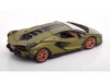 Масштабная модель Lamborghini Sian FKP 37 Hybrid 2020 зеленый 1:24 BBurago 21099GR ракурс 2