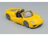 Масштабная модель Porsche 918 Spyder желтый 1:24 BBurago 18-21076Y ракурс 3