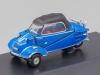 Масштабная модель Messerschmitt KR200 Bubble Car Cabrio 1955 синий 1:76 Oxford 76MBC006
