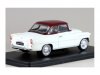 Масштабная модель Skoda Felicia 1962 белый с бордовым 1:24 Altaya 124SK05 ракурс 2