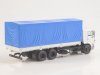 Масштабная модель КАМАЗ-65117 бортовой с тентом, белый с синим 1:43 Start Scale Models SSM1657 ракурс 2