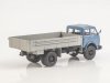 Масштабная модель МАЗ-500А бортовой синий с серым 1:43 Автоистория 104509 ракурс 2