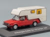 Масштабная модель Volkswagen Caddy Typ 14D 1982 кемпер красный с белым 1:43 Altaya VW-51