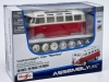 Сборная модель Volkswagen T1 Samba Minibus 1962 (1:25) красный с белым 1:24 Maisto 39956R-KIT