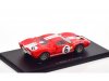 Масштабная модель Ford GT40 5.3L V8 Команда Scuderia Filipinetti #6 24 часа Ле-Мана 1965 Херберт Мюллер, Рон Бакнем, красный 1:43 Spark S4535 ракурс 2