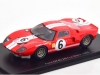 Масштабная модель Ford GT40 5.3L V8 Команда Scuderia Filipinetti #6 24 часа Ле-Мана 1965 Херберт Мюллер, Рон Бакнем, красный 1:43 Spark S4535
