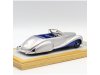 Масштабная модель Talbot Lago T26 Record Cabriolet Saoutchik 1948 серебристый с синим 1:43 Chromes CHRO58 ракурс 2