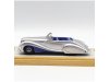 Масштабная модель Talbot Lago T26 Record Cabriolet Saoutchik 1948 серебристый с синим 1:43 Chromes CHRO58 ракурс 3