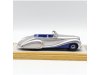 Масштабная модель Talbot Lago T26 Record Cabriolet Saoutchik 1948 серебристый с синим 1:43 Chromes CHRO58 ракурс 4