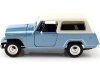 Масштабная модель Jeep Jeepster Commando Hard Top голубой металлик с белым 1:24 Welly 24117H-BLUE ракурс 5