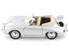 Масштабная модель Porsche 356 B кабриолет (1958), серебристый 1:24 Welly 29390W-SILVER ракурс 2