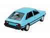 Масштабная модель FSO Polonez 1500 M голубой 1:24 Welly 24124W-BLUE ракурс 2