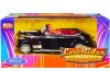 Масштабная модель Chevrolet Special De Luxe кабриолет открытый Low Rider (1941), чёрный 1:24 Welly 22411LRW-BK ракурс 2