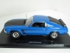 Масштабная модель Ford Mustang Boss 302 (1969) синий с чёрным матовым 1:18 Welly 12516BL