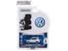 Масштабная модель Volkswagen Thing (Type 181) Acapulco Thing (1974) бежевый с синим 1:64 GreenLight 36060D ракурс 2