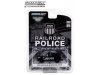 Масштабная модель Ford Utility Police Interceptor Railroad (2015), Полиция Чёрный 1:64 GreenLight 30386 ракурс 2