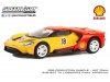 Масштабная модель Ford GT #18 Shell Oil (2019), жёлтый/красный 1:64 GreenLight 41125E