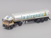 Масштабная модель Pegaso 1231 седельный тягач с полуприцепом-цистерной La Pirenaica 1983 белый с серебристым 1:43 Altaya 702155