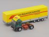 Масштабная модель Raba S22 седельный тягач с полуприцепом Hungarocamion 1980 зеленый с желтым 1:43 Altaya 717095 ракурс 3