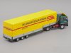 Масштабная модель Raba S22 седельный тягач с полуприцепом Hungarocamion 1980 зеленый с желтым 1:43 Altaya 717095 ракурс 2