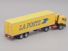 Масштабная модель Renault G340 седельный тягач с полуприцепом La Poste 1980 (почта) желтый 1:43 Altaya 702156 ракурс 2