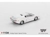 Масштабная модель Lamborghini Countach к 25-летней годовщине (1989), белый 1:64 Mini GT MGT01134-L ракурс 2