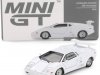 Масштабная модель Lamborghini Countach к 25-летней годовщине (1989), белый 1:64 Mini GT MGT01134-L ракурс 3