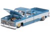 Масштабная модель Chevrolet Silverado Dually Vintage Spec V1 голубой с белым 1:64 Mini GT KHMG192